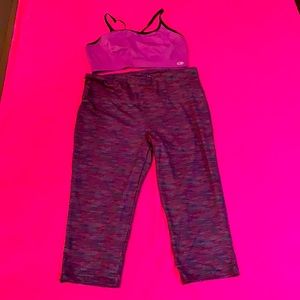 Champion work out top/Marina tell workout pant